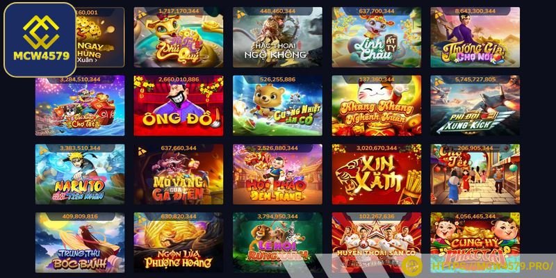 Hệ thống cung cấp list gợi ý quay slot đa dạng